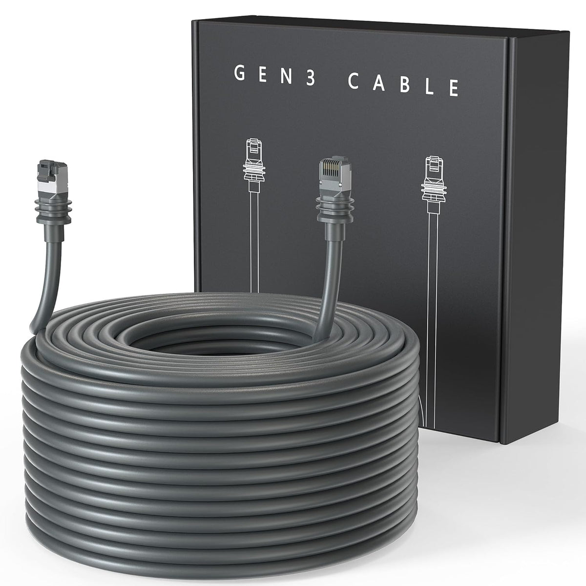 Starlink Gen 3 Replacement Cable CAT5e (15m/50ft, 23m/75ft, 30m/100ft, 45m/150ft)