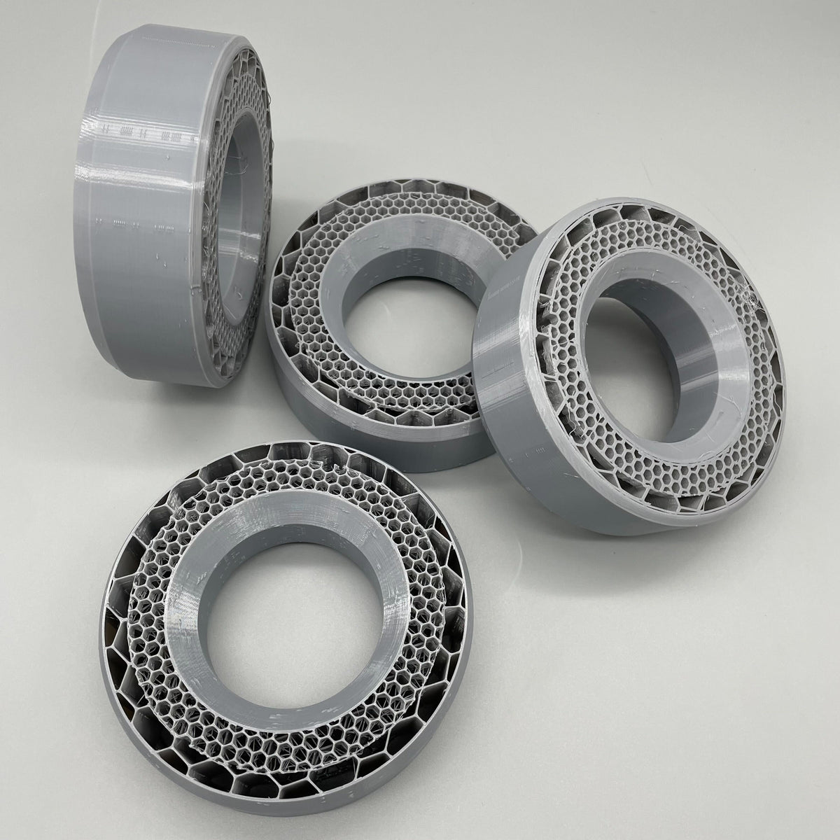 (4 pack) 2.2 x 5.25 inch 3D Printed Wheel Tire Inserts for 1/10 Scale RC Crawler
