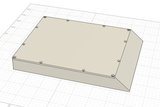 A 3D rendered image of a low-profile magnetic mount designed for securing Starlink Mini to vehicles like RVs, trucks, and cars.