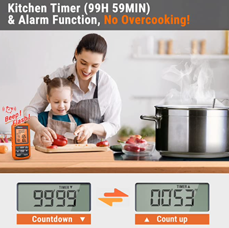 ThermoPro TP-20S Dual Probe Wireless Digital Cooking Thermometer
